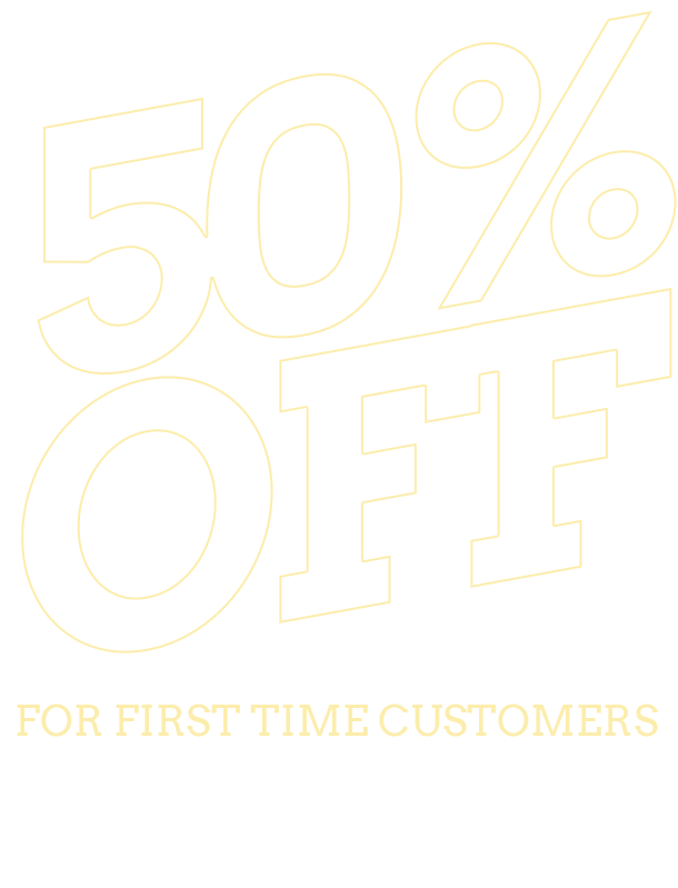 50 Off First Customers